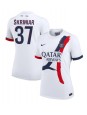 Paris Saint-Germain Milan Skriniar #37 Bortedrakt Dame 2024-25 Korte ermer